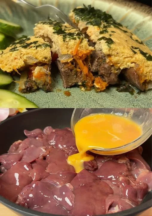 Romige kippenlevertjes met groenten recept op een mooi gepresenteerd bord.